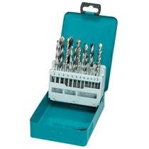 Jogo de 18 Brocas Madeira/parede/ferro Makita D-46202