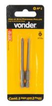 Jogo De 2 Bits Vonder Phillips Encaixe 1/4 , Nº 1 X 75 Mm Jogo De 2 Bits Vonder Phillips Encaixe 1/4 , Nº 1 X 75 Mm