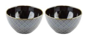 Jogo De 2 Bowls Geometrix Fine Em Cerâmica 580 Ml Marrom - Lhermitage Jogo De 2 Bowls Geometrix Fine Em Cerâmica 580 Ml Marrom - Lhermitage