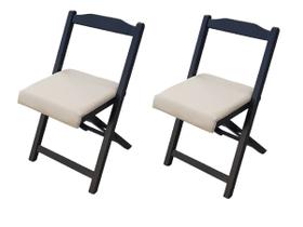 Jogo de 2 cadeiras prática dobrável estofada mel linda, bar cozinha lazer lanchonetes Jogo de 2 cadeiras prática dobrável estofada mel linda, bar cozinha lazer lanchonetes