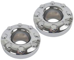 Jogo de 2 Calotas Centrais para Roda Dianteira KARPAL para Ford F-350 2005-2018