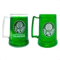 Jogo de 2 Caneca de Gel do Palmeiras de 400ml Verde Oficial