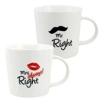 Jogo De 2 Canecas 280ml Couple em New Bone China Dynasty Jogo De 2 Canecas 280ml Couple em New Bone China Dynasty