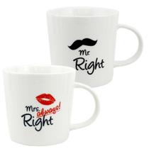 Jogo de 2 canecas Couple em new bone china 280ml A7 cor branca - Dynasty Jogo de 2 canecas Couple em new bone china 280ml A7 cor branca - Dynasty