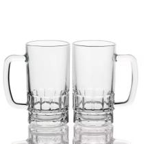 Jogo de 2 Canecas De Chopp De Vidro 360ml - Em Casa Tem Jogo de 2 Canecas De Chopp De Vidro 360ml - Em Casa Tem