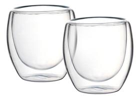 Jogo De 2 Copos para Café Parede Dupla Vidro Borossilicato 240ml Jogo De 2 Copos para Café Parede Dupla Vidro Borossilicato 240ml