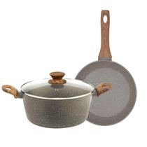 Jogo De 2 Peças Com Caçarola E Frigideira Mimo Style Grafito