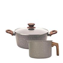 Jogo de 2 peças com Fervedor e Caçarola Mimo Style Grafito