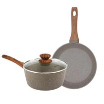 Jogo De 2 Peças Com Panela E Frigideira Mimo Style Grafito