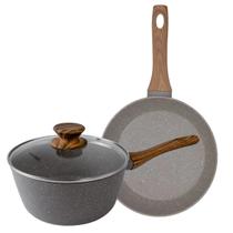 Jogo De 2 Peças Com Panela E Frigideira Mimo Style Grafito Jogo De 2 Peças Com Panela E Frigideira Mimo Style Grafito
