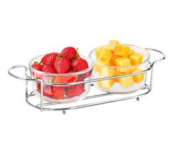 Jogo de 2 Petisqueiras Mimo VD23217 Vidro Transparente