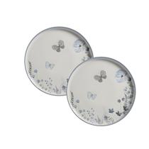 Jogo de 2 pratos raso ceramica 28cm amor de primavera scalla Jogo de 2 pratos raso ceramica 28cm amor de primavera scalla