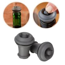 Jogo De 2 Rolhas Original Vacu Vin Em ABS e Borracha Jogo De 2 Rolhas Original Vacu Vin Em ABS e Borracha