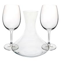 Jogo De 2 Taças E Decanter Em Cristal Bohemia 1,5L 2x450ml Jogo De 2 Taças E Decanter Em Cristal Bohemia 1,5L 2x450ml