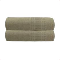 Jogo de 2 Toalhas de Banho Loft 70 x 130 Camesa Para Hotel Pousada Hostel