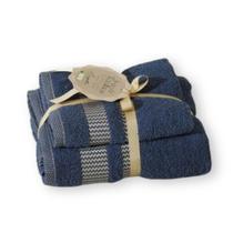 Jogo De 2 Toalhas ul Marinho Canelada Banho Rosto Princess Jogo De 2 Toalhas ul Marinho Canelada Banho Rosto Princess