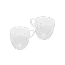 Jogo De 2 Xicaras Coffee Parede Dupla - Lyor