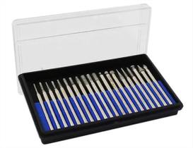 Jogo de 20 Pontas Diamantadas P/ Retífica Gravação E Acabamento Jogo de 20 Pontas Diamantadas P/ Retífica Gravação E Acabamento