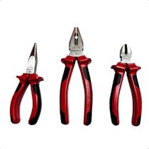 Jogo De 3 Alicates Corte Bico e Universal Gedore Red