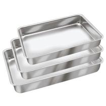 Jogo De 3 Assadeiras Formas Retangulares Para Bolo Torta Doces Pão Jogo De 3 Assadeiras Formas Retangulares Para Bolo Torta Doces Pão