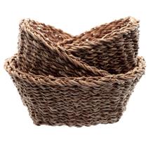 Jogo de 3 cestas ovais Terra em fibra natural 28x22x13/24x18x11/20x14x9