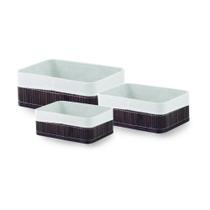 Jogo De 3 Cestos Organizadores De Bambu Eco House Mimo Jogo De 3 Cestos Organizadores De Bambu Eco House Mimo