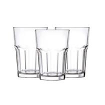 Jogo de 3 Copos de Vidro Cocktail Transparente 350ml
