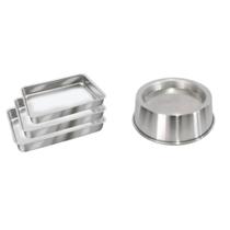 Jogo De 3 Forma Retanguar Padrão N. 1, 2 e 3 + 1 Forma Redonda Ballerine Alumínio Superior IF 35 Jogo De 3 Forma Retanguar Padrão N. 1, 2 e 3 + 1 Forma Redonda Ballerine Alumínio Superior IF 35