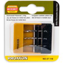 Jogo de 3 Fresas para Microfresadora MF70 27116 Proxxon