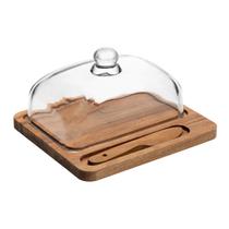 Jogo de 3 peças manteigueira e faca 18cm de LIGNUM acacia Wolff - 21480