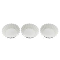 Jogo de 3 petisqueiras Dynasty redondas em porcelana