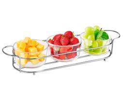 Jogo de 3 Petisqueiras Mimo VD23218 Vidro Transparente