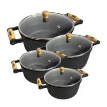 Jogo De 4 Caçarolas De Ferro Panela Ferro Indução Bifeteira Jogo De 4 Caçarolas De Ferro Panela Ferro Indução Bifeteira