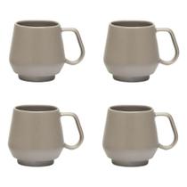Jogo de 4 Canecas Oxford Chubby 330ml Chia