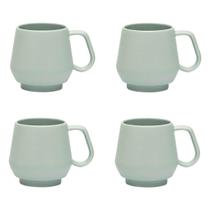 Jogo de 4 Canecas Oxford Chubby 330ml Menta Jogo de 4 Canecas Oxford Chubby 330ml Menta