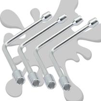 Jogo de 4 Chave Biela Longa 09m 14m 15m 16m Oficina Mecânica