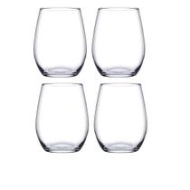 Jogo de 4 Copo de Vidro Redondo p/ Drinks Bebidas Vinho Buffet