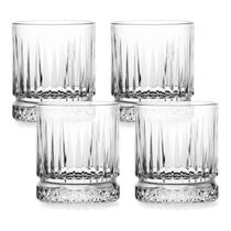 Jogo de 4 Copos Baixos Lhermitage Elysia Vidro 355ml 10cm