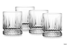 Jogo de 4 Copos Baixos para Whisky Elysia em vidro 355ml - Pasabahce