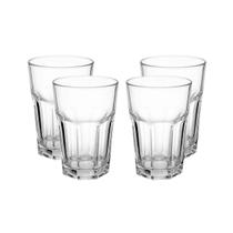 Jogo de 4 Copos de vidros Transparentes p/ Vitamina - 350ml