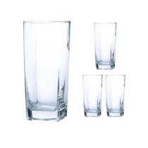 Jogo de 4 Copos Texas Transparente 320ML Praticasa Jogo de 4 Copos Texas Transparente 320ML Praticasa