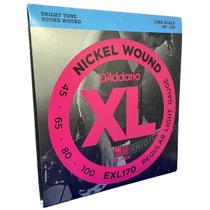 Jogo De 4 Cordas Contrabaixo D'Addario Exl170 Nickel Wound