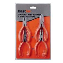 Jogo De 4 Mini Alicates 4,5 Profissional BFH0042 BESTFER