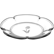 Jogo de 4 pratos para sobremesa Tulipa em cristal D19,8cm Mesa Posta Full Fit