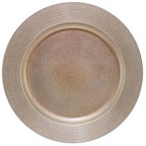 Jogo de 4 Sousplat Disco Bronze