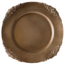 Jogo de 4 Sousplat Vitoriano Champagne