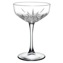 Jogo de 4 taças com pé em vidro sodo calcico para Champanhe Vintage de 255ml Timeless Pasabahce