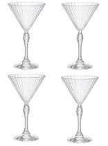 Jogo de 4 Taças de Cristal Martini 245ml Bormioli America'20S