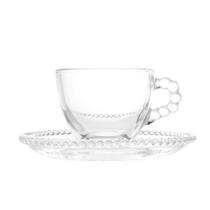 Jogo de 4 Xícaras para Café Wolff Pearl de Cristal Incolor 80ml