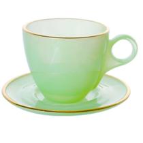 Jogo De 4 Xícaras Para Chá 170ml Cristal Verde Matte Hauskraft